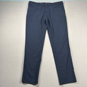 Olivers Pants Mens 38x31 Passage Performance‎ Chino Flat Taper City Modern Navy